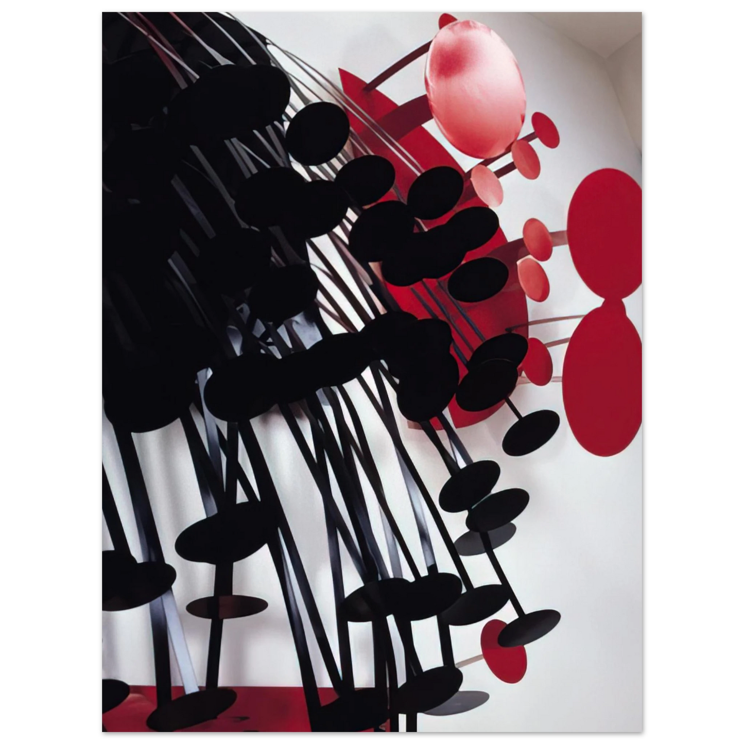 Lygia Pape - Amazonia Black and Red - 1989  75x100 cm / 30x40inches Fine Art Poster