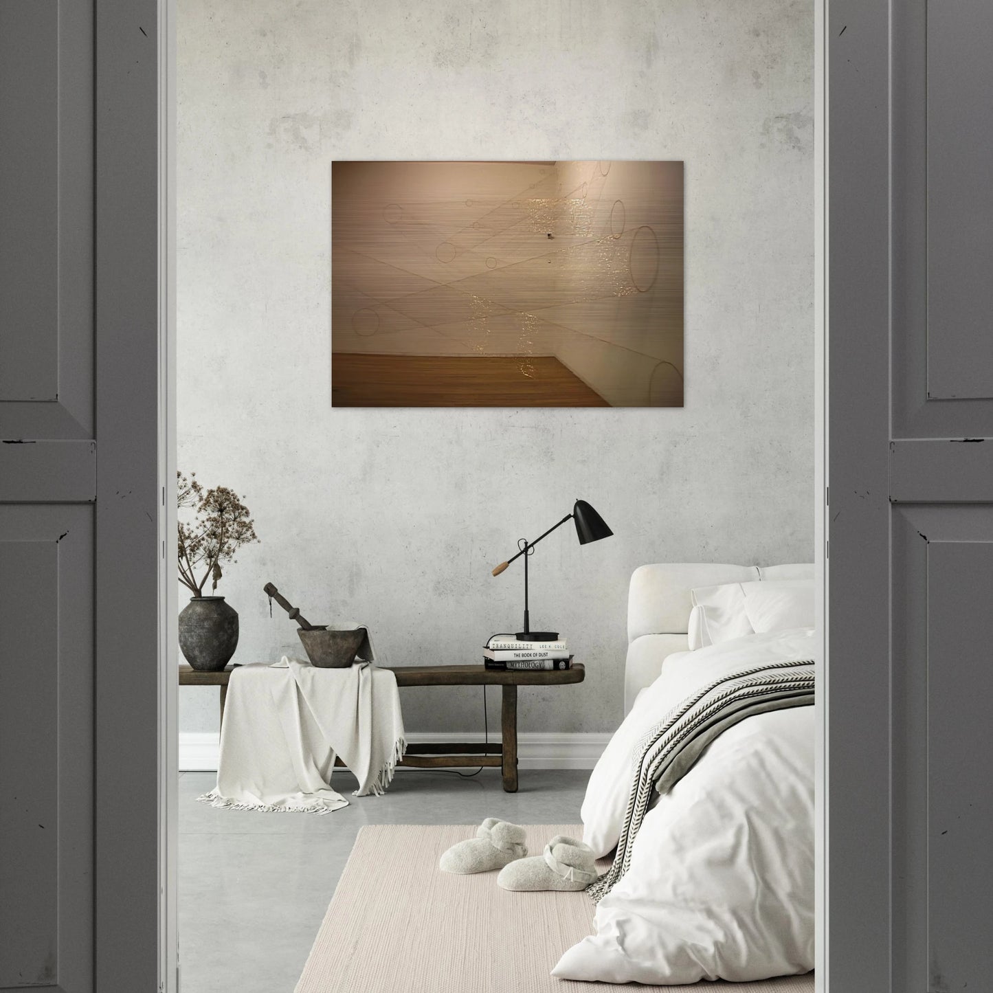 Web #1 B - 2002 - Lygia Pape Brushed Aluminum Print - 70x100 cm / 28x40 inches | Lygia Pape Aluminum Print | Lygia Pape Prints