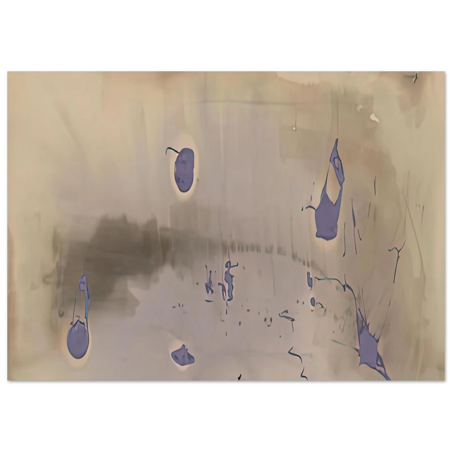 Helen Frankenthaler - Sacrifice Decision, 1981- Wall Art - 60x80 cm / 24x32 inches - Premium Wooden Framed Poster With Fine Art Paper-canvas - Black frame