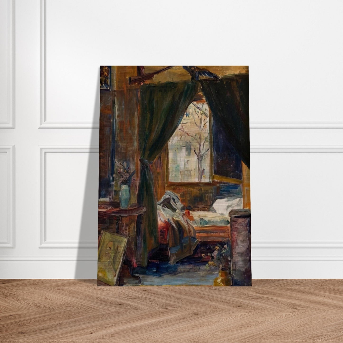 Interior of the Atelier De Auteuil - Tarsila do Amaral Brushed Aluminum Print - 70x100 cm / 28x40 inches | Tarsila do Amaral Aluminum Print | Tarsila do Amaral Prints