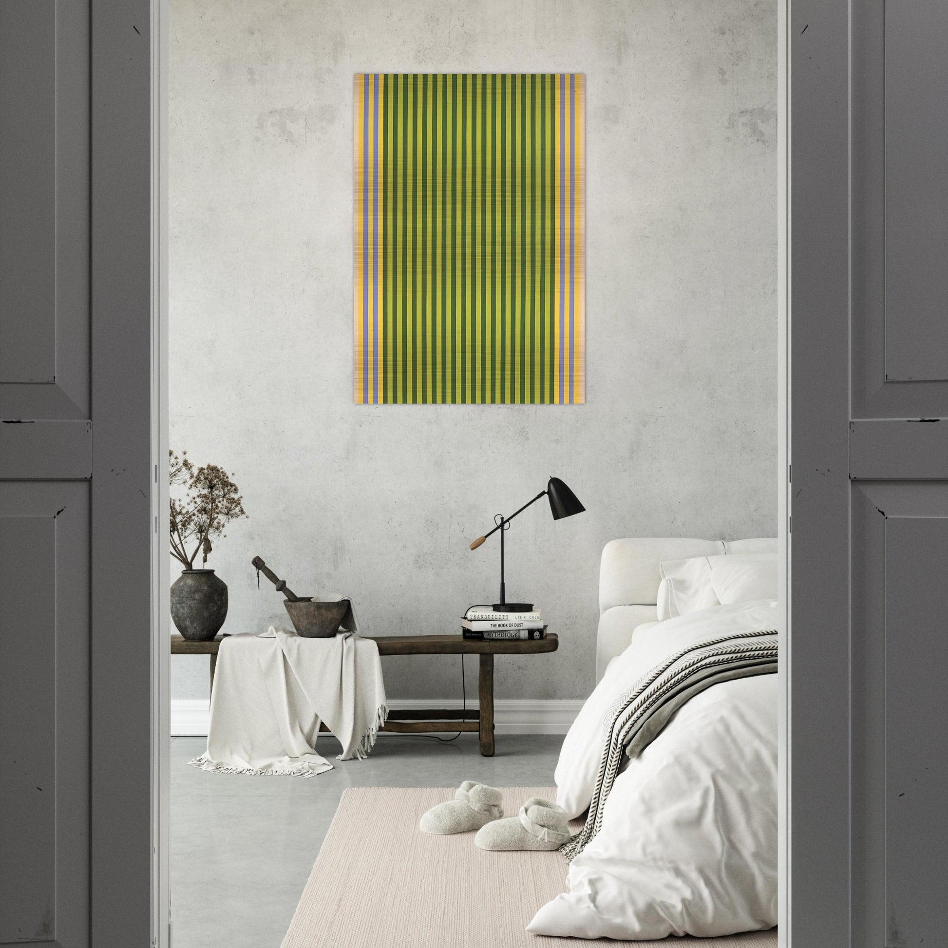 LimelightSounds of Grass - 1960 - Gene Davis Brushed Aluminum Print - 70x100 cm / 28x40 inches | Gene Davis Aluminum Print | Gene Davis Prints