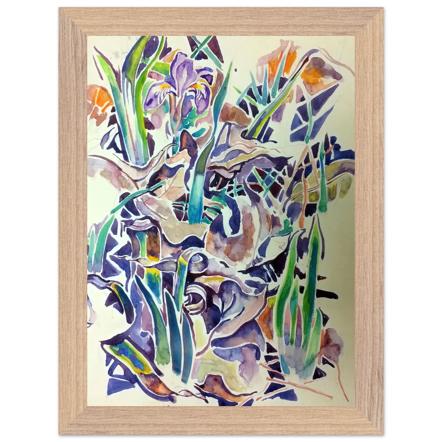 Walter Inglis Anderson - Walter Anderson Wall art - 60x80 cm / 24x32 inches - Premium Wooden Framed Poster With Fine Art Paper - Black frame