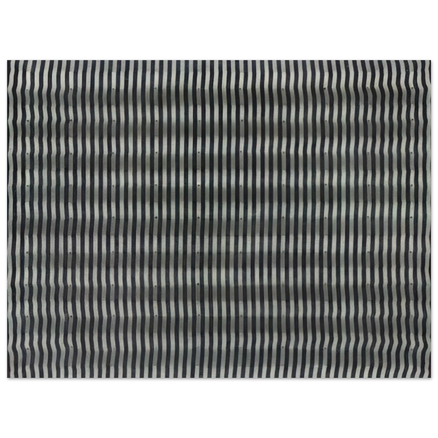Enrico Castellani - Untitled Striped Surface - 1961  75x100 cm / 30x40inches Fine Art Poster