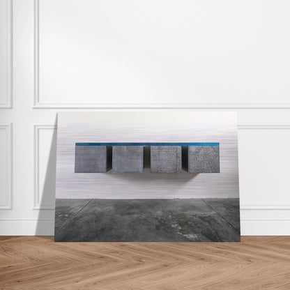 To Susan Buckwalter - 1964 - Donald Judd Brushed Aluminum Print - 70x100 cm / 28x40 inches | Donald Judd Aluminum Print | Donald Judd Prints