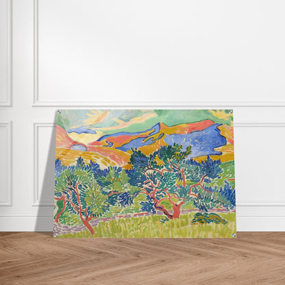 MOUNTAINS AT COLLIOURE 1905 - Andre Derain Acrylic Print - 70x100 cm / 28x40″ inches | Andre Derain Wall Art | Andre Derain Prints