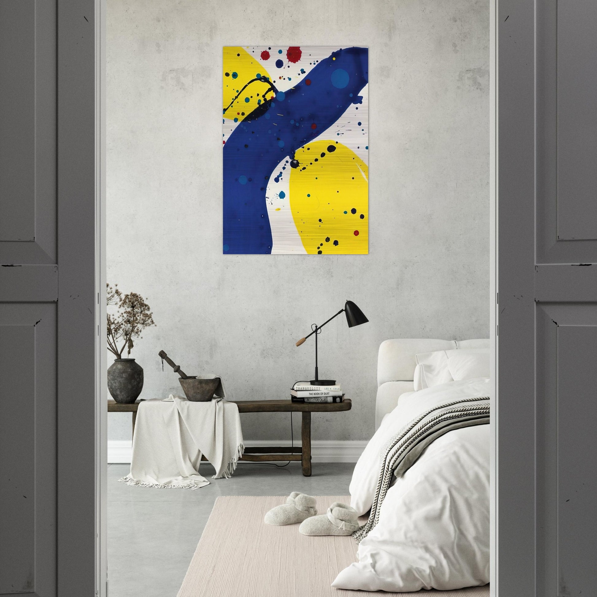 Untitled  from Pasadena Box  - Sam Francis Brushed Aluminum Print - 70x100 cm / 28x40 inches | Sam Francis Aluminum Print | Sam Francis Prints