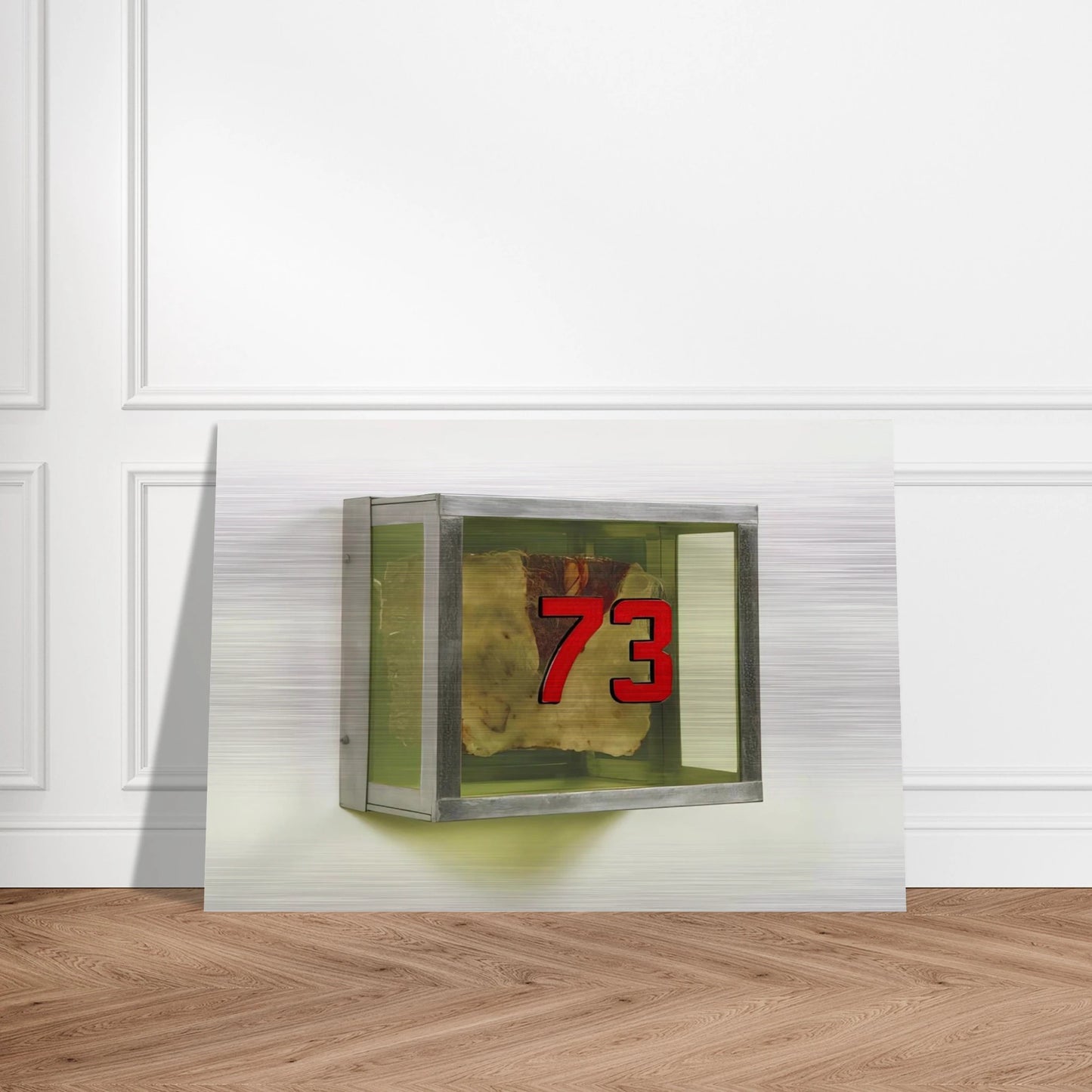 Untitled #73 from the series Technological Reliquaries - 1964 - Paul Thek Brushed Aluminum Print - 70x100 cm / 28x40 inches | Paul Thek Aluminum Print | Paul Thek Prints