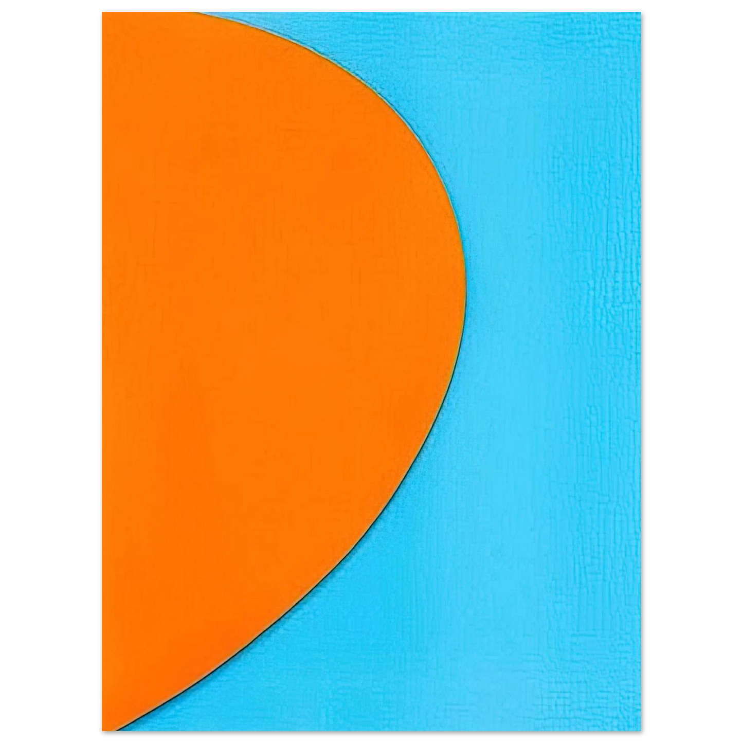 Ellsworth Kelly - Orange Relief with Blue  75x100 cm / 30x40inches Fine Art Poster