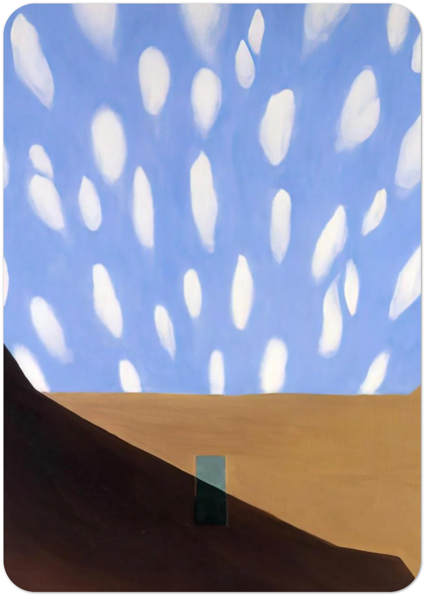 In the Patio VIII By Georgia O'Keeffe Pack of 10 Post Cards | Georgia O'Keeffe Post Cards | A6 (10.5 x 14.8 cm) - 4.1 x 5.8 inches