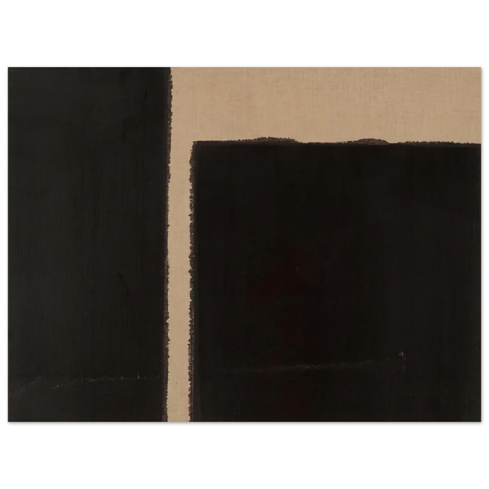 Yun Hyong-keun - Burnt Umber  Ultramarine Blue - 1998  75x100 cm / 30x40inches Fine Art Poster