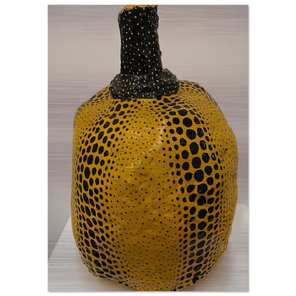 PUMPKIN 1983 - Yayoi Kusama Brushed Aluminum Print - 70x100 cm / 28x40 inches | Yayoi Kusama Aluminum Print | Yayoi Kusama Prints