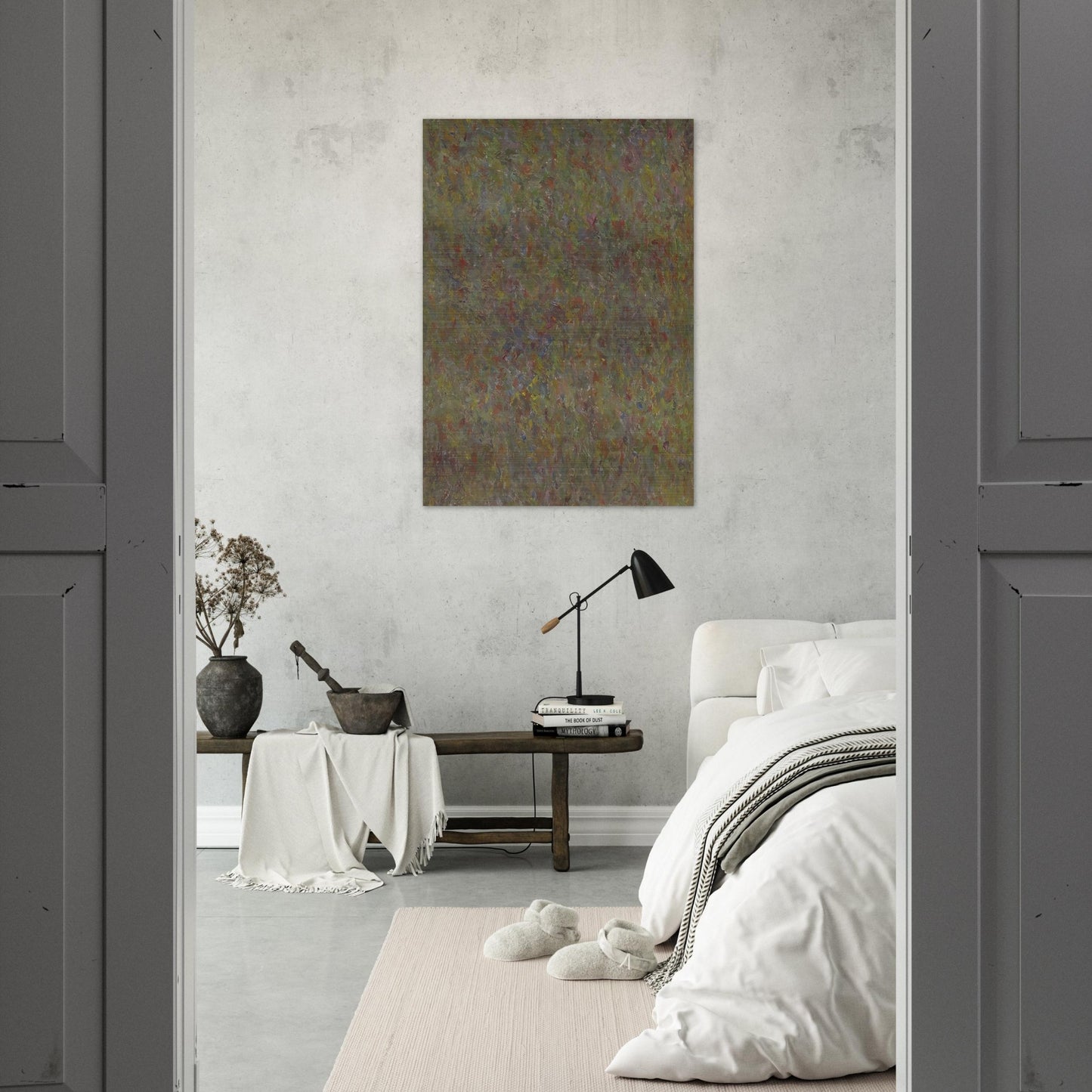 COMPOSITION 1963 - Milton Resnick Brushed Aluminum Print - 70x100 cm / 28x40 inches | Milton Resnick Aluminum Print | Milton Resnick Prints