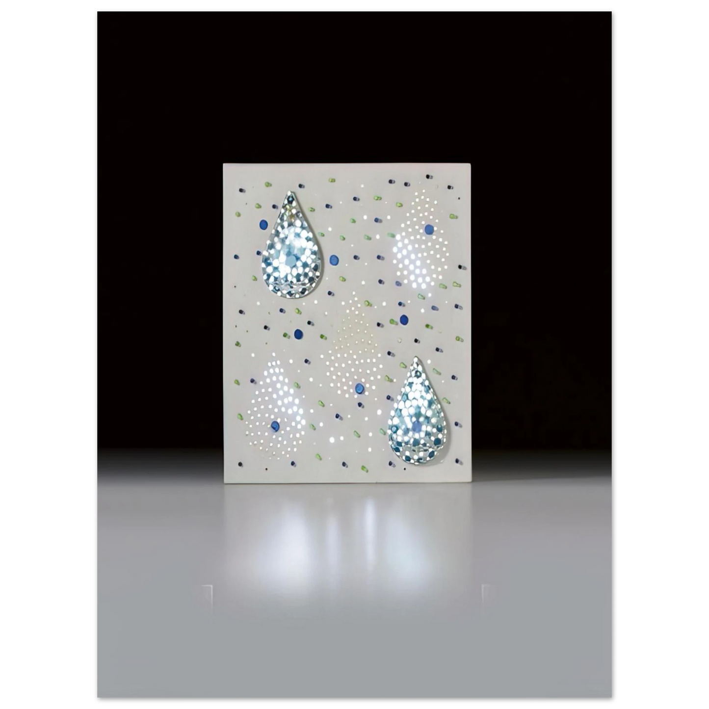 Gyula Kosice - LumÃƒÂ­nica con dos gotas ComposiciÃƒÂ³n con gotas de agua - 1970  75x100 cm / 30x40inches Fine Art Poster