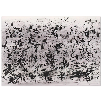 UNTITLED 1962 - Henri Michaux Brushed Aluminum Print - 70x100 cm / 28x40 inches | Henri Michaux Aluminum Print | Henri Michaux Prints