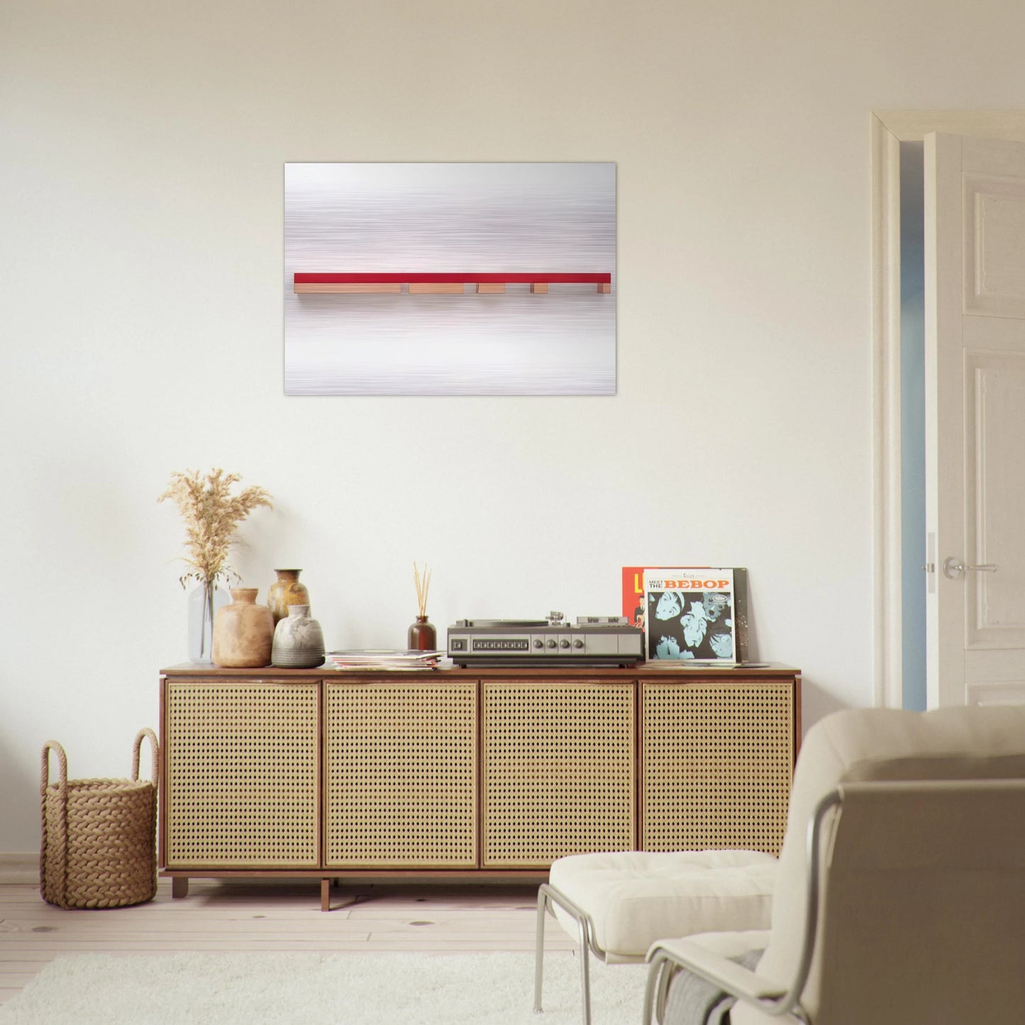 Untitled 79-35 - 1979 - Donald Judd Brushed Aluminum Print - 70x100 cm / 28x40 inches | Donald Judd Aluminum Print | Donald Judd Prints