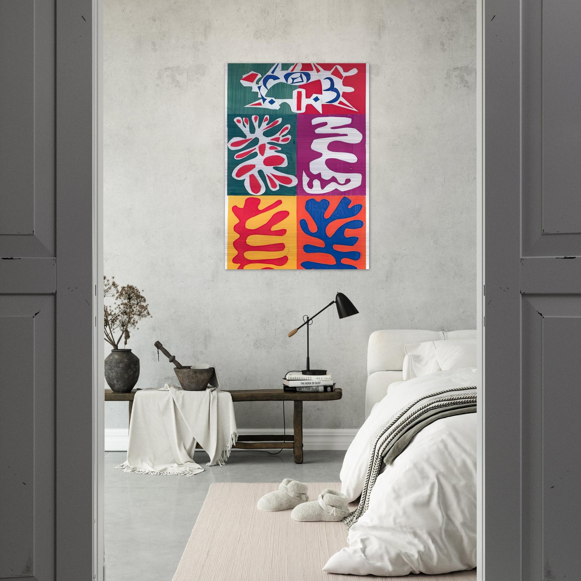 PANEL WITH MASK 1947 - Henri Matisse Brushed Aluminum Print - 70x100 cm / 28x40 inches | Henri Matisse Aluminum Print | Henri Matisse Prints