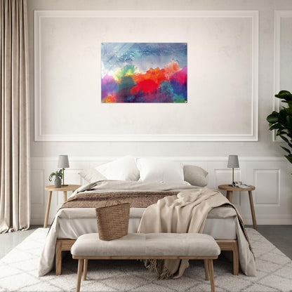 Nightfall - 1994 - Ronnie Landfield Acrylic Print - 70x100 cm / 28x40″ inches