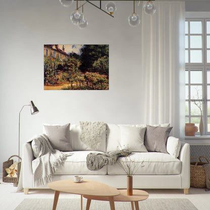 The Artist's House at Giverny - claude monet Brushed Aluminum Print - 70x100 cm / 28x40 inches | claude monet Aluminum Print | claude monet Prints