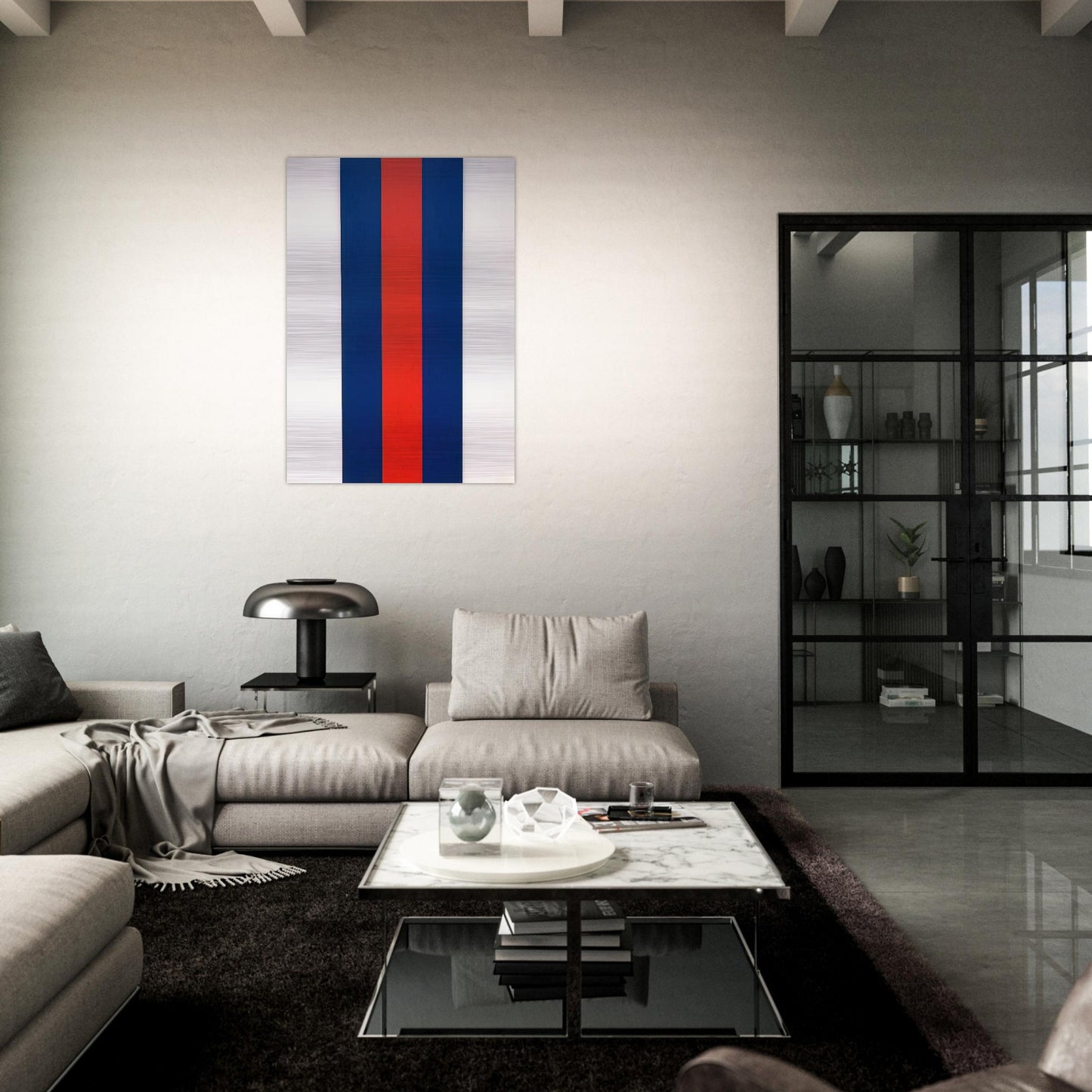 Voice of Fire - Barnett Newman Brushed Aluminum Print - 70x100 cm / 28x40 inches | Barnett Newman Aluminum Print | Barnett Newman Prints