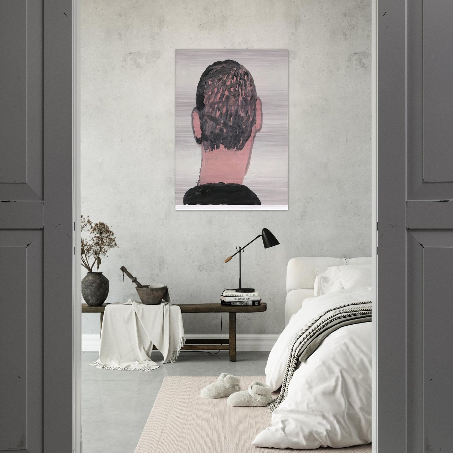 UNTITLED 7 - Philip Guston Brushed Aluminum Print - 70x100 cm / 28x40 inches | Philip Guston Aluminum Print | Philip Guston Prints