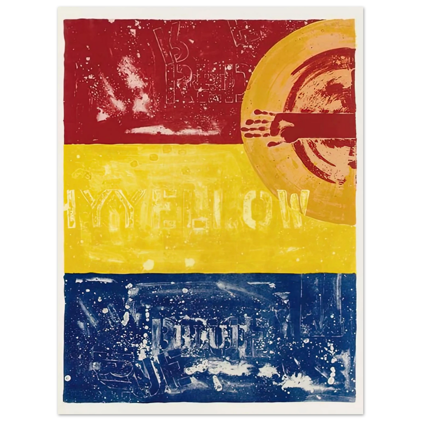 Jasper Johns - PERISCOPE I ULAE 200  75x100 cm / 30x40inches Fine Art Poster