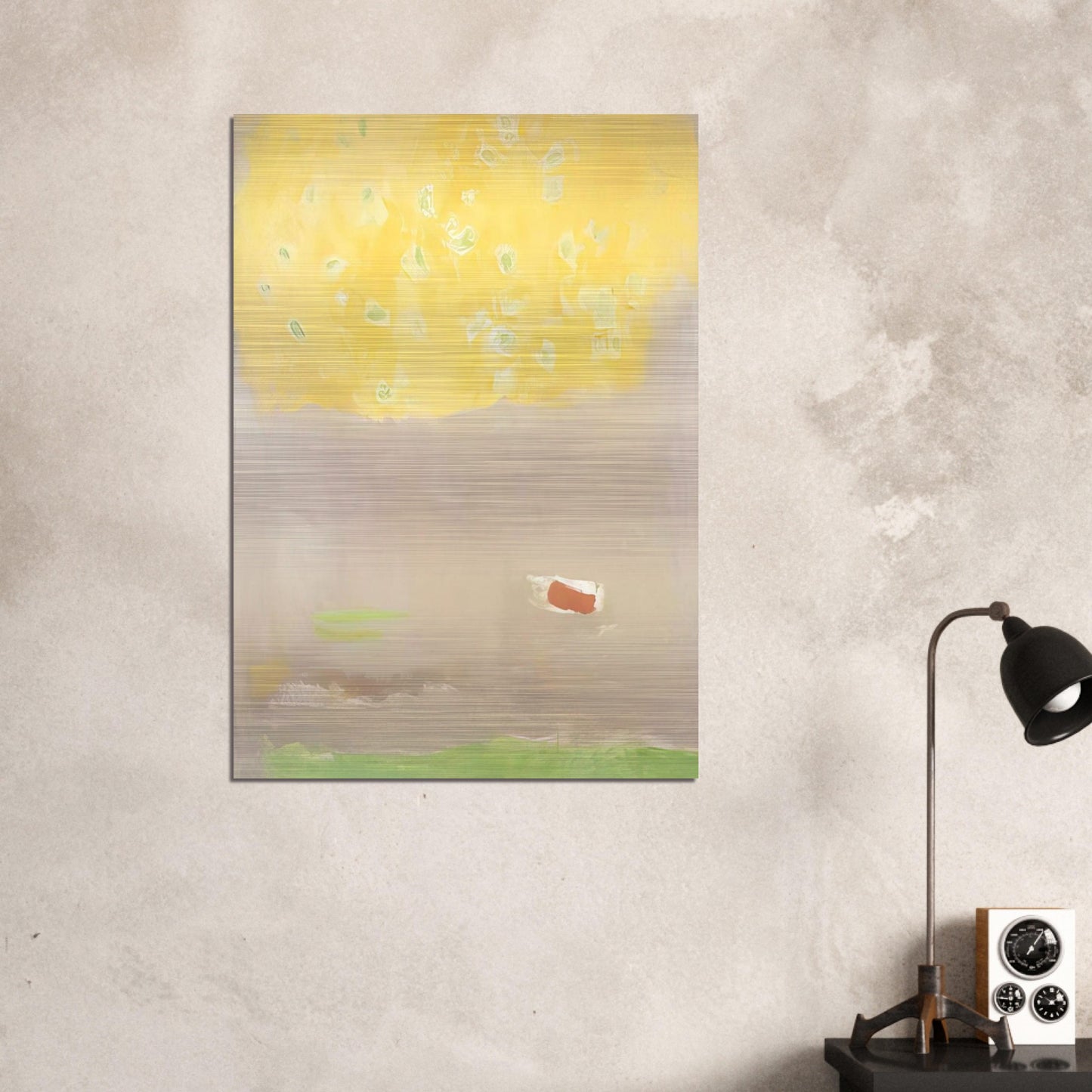 COMPOSITION 1997 - Esteban Vicente Brushed Aluminum Print - 70x100 cm / 28x40 inches | Esteban Vicente Aluminum Print | Esteban Vicente Prints