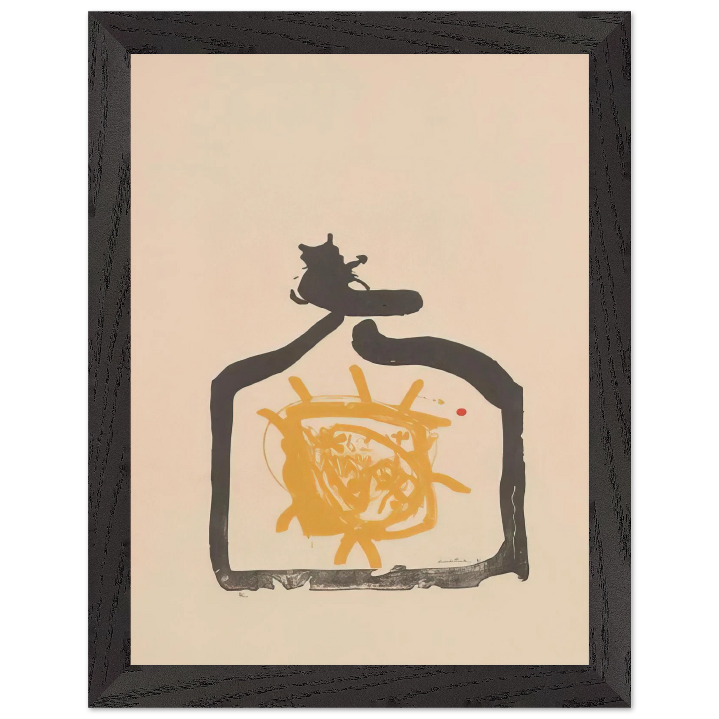 Helen Frankenthaler - May 26th Backwards - 1961 Wall art - 30x40 cm / 12x16 inches - Premium Wooden Framed Poster With Fine Art Paper-canvas - Black frame