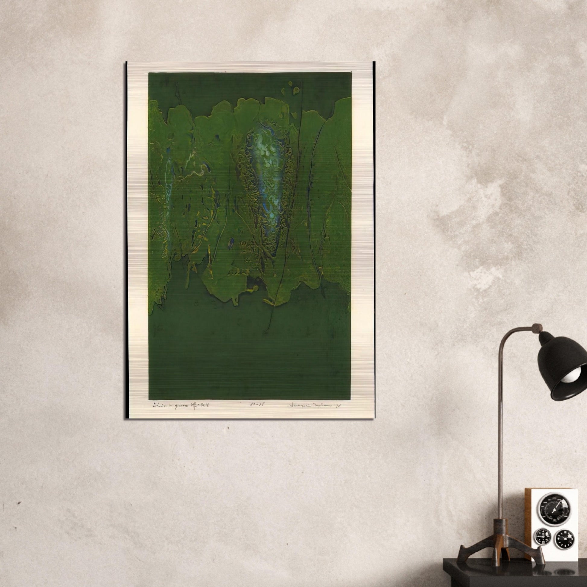 Winter in Green - 1970 - Hiroyuki Tajima Brushed Aluminum Print - 70x100 cm / 28x40 inches | Hiroyuki Tajima Aluminum Print | Hiroyuki Tajima Prints