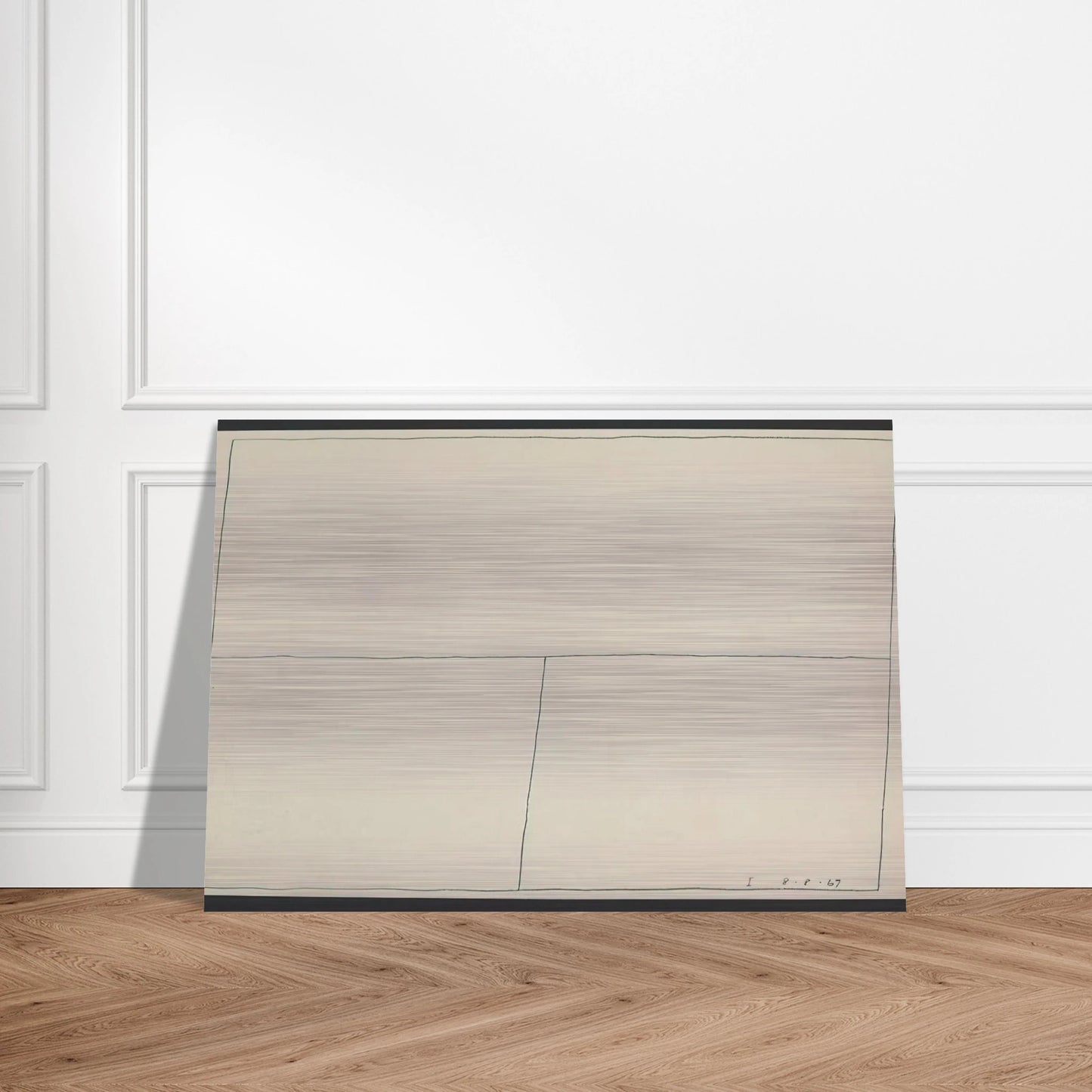 Twentieth Century Ikon Series 8.8.67 I - 1967 - Bob Law Brushed Aluminum Print - 70x100 cm / 28x40 inches | Bob Law Aluminum Print | Bob Law Prints