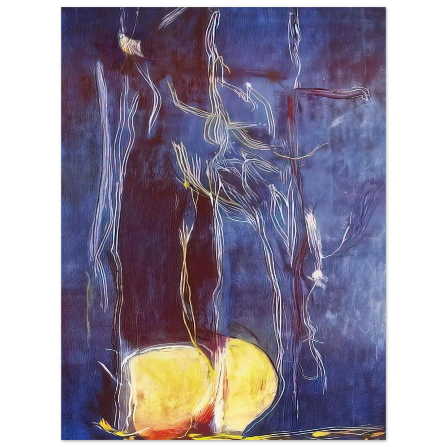 Helen Frankenthaler - All About Blue - 1994 Wall art - 13x18 cm / 5x7 inches - Fine Art Poster-canvas - -