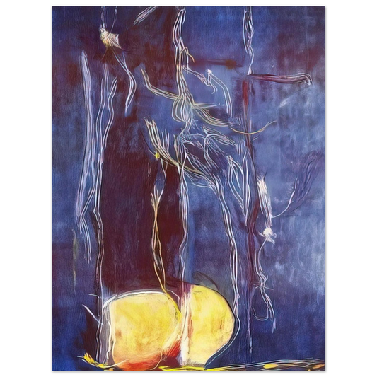 Helen Frankenthaler - All About Blue - 1994 Wall art - 13x18 cm / 5x7 inches - Fine Art Poster-canvas - -
