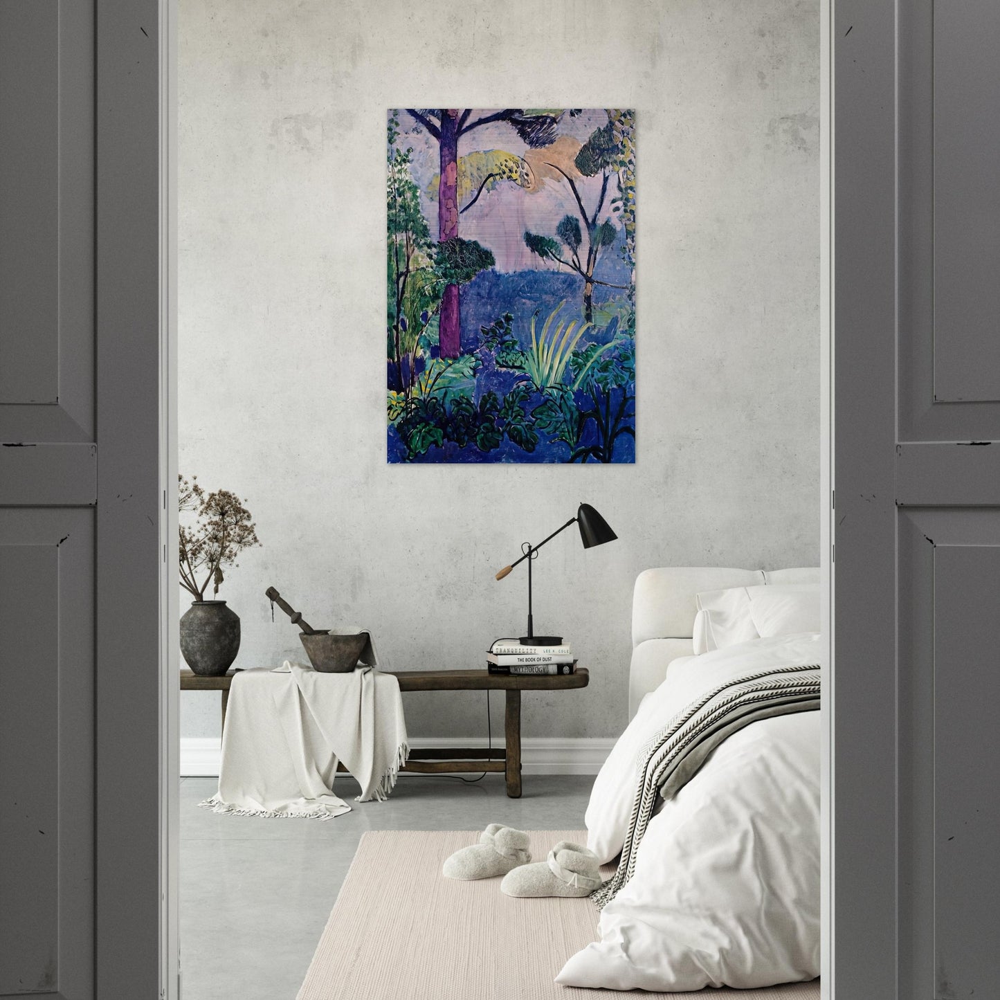 MOROCCAN LANDSCAPE - Henri Matisse Brushed Aluminum Print - 70x100 cm / 28x40 inches | Henri Matisse Aluminum Print | Henri Matisse Prints