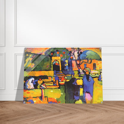 ARABS I CEMETERY 1909 - Wassily Kandinsky Acrylic Print - 70x100 cm / 28x40″ inches | Wassily Kandinsky Wall Art | Wassily Kandinsky Prints