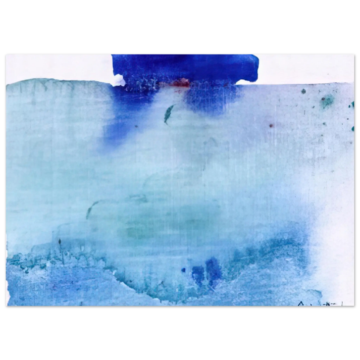 Helen Frankenthaler - Untitled - 1982 Wall art - 70x100 cm / 28x40 inches - Premium Wooden Framed Poster With Fine Art Paper - Wood frame