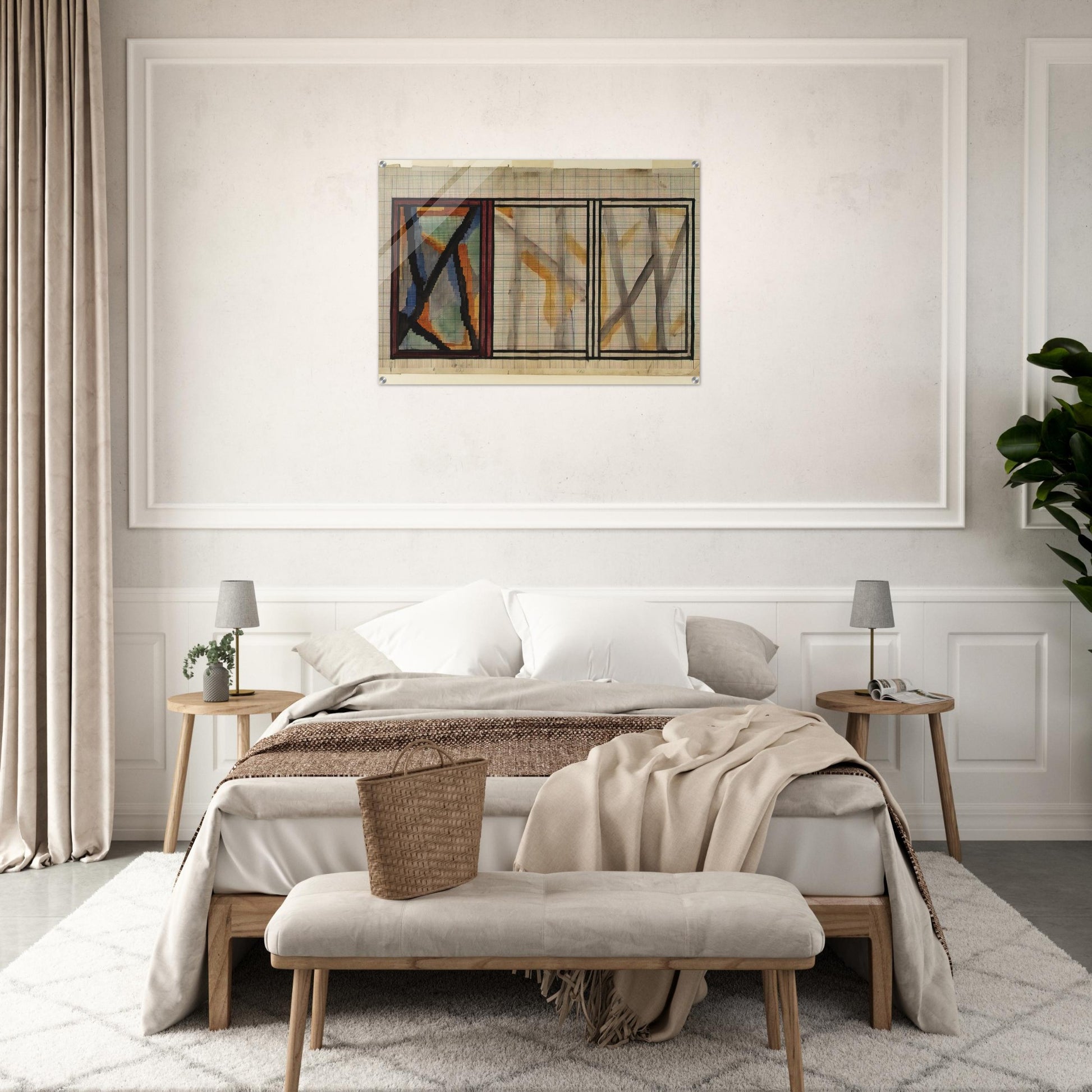 PRELIMINARY DESIGN FOR LADY HAMILTON RUG 1914 - Vanessa Bell Acrylic Print - 70x100 cm / 28x40″ inches | Vanessa Bell Wall Art | Vanessa Bell Prints