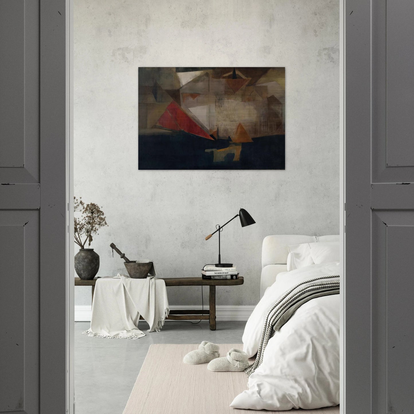 Untitled - 1963 - Nasreen Mohamedi Brushed Aluminum Print - 70x100 cm / 28x40 inches | Nasreen Mohamedi Aluminum Print | Nasreen Mohamedi Prints