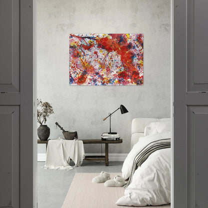 And Pink - Sam Francis Brushed Aluminum Print - 70x100 cm / 28x40 inches | Sam Francis Aluminum Print | Sam Francis Prints