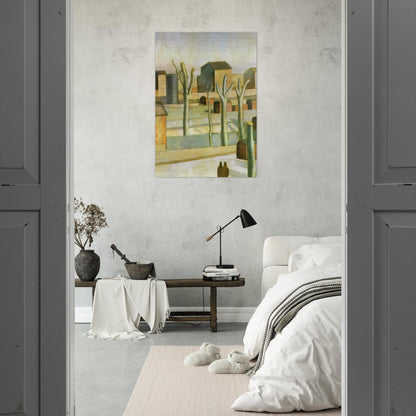 THE STATION AT FIGUERAS - Salvador Dali Brushed Aluminum Print - 70x100 cm / 28x40 inches | Salvador Dali Aluminum Print | Salvador Dali Prints