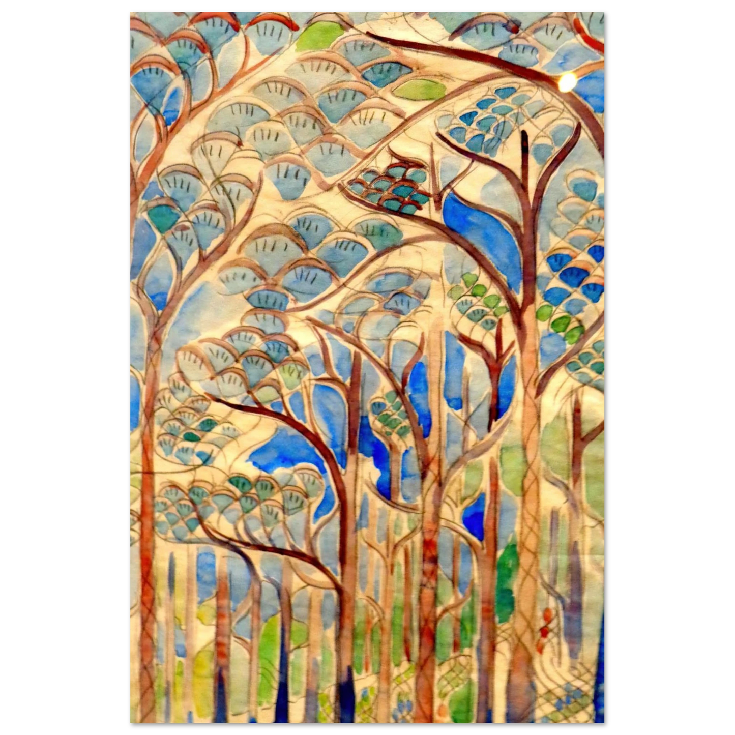 Walter Inglis Anderson - Walter Anderson Wall art - 13x18 cm / 5x7 inches - Premium Wooden Framed Poster With Fine Art Paper-canvas - Wood frame