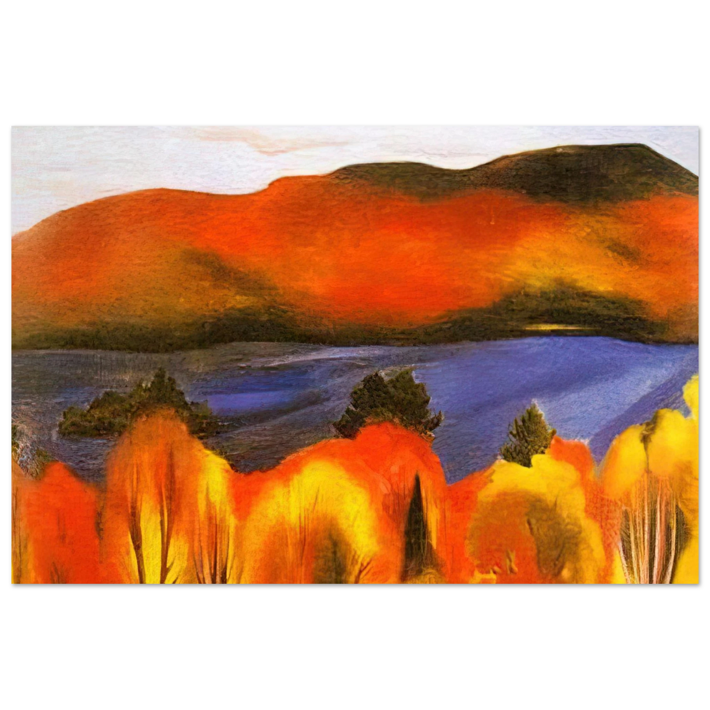 Georgia O'Keeffe - Lake George, Autumn Fine Art Poster