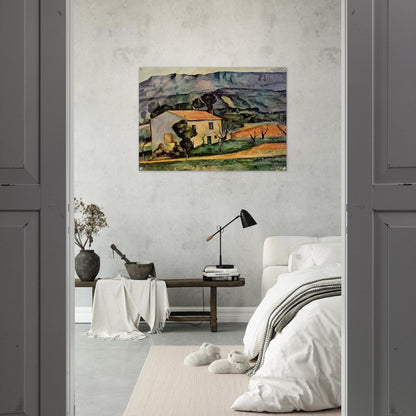 Houses in Provence, near Gardanne - Paul Cézanne Acrylic Print - 70x100 cm / 28x40″ inches
