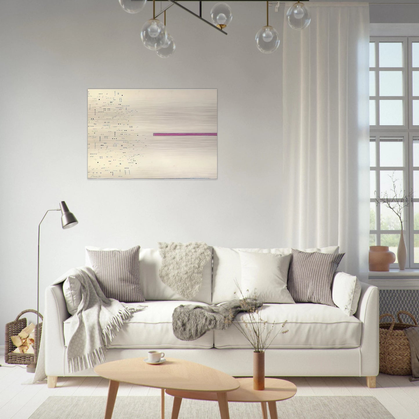 Untitled - 1976 - Gene Davis Brushed Aluminum Print - 70x100 cm / 28x40 inches | Gene Davis Aluminum Print | Gene Davis Prints
