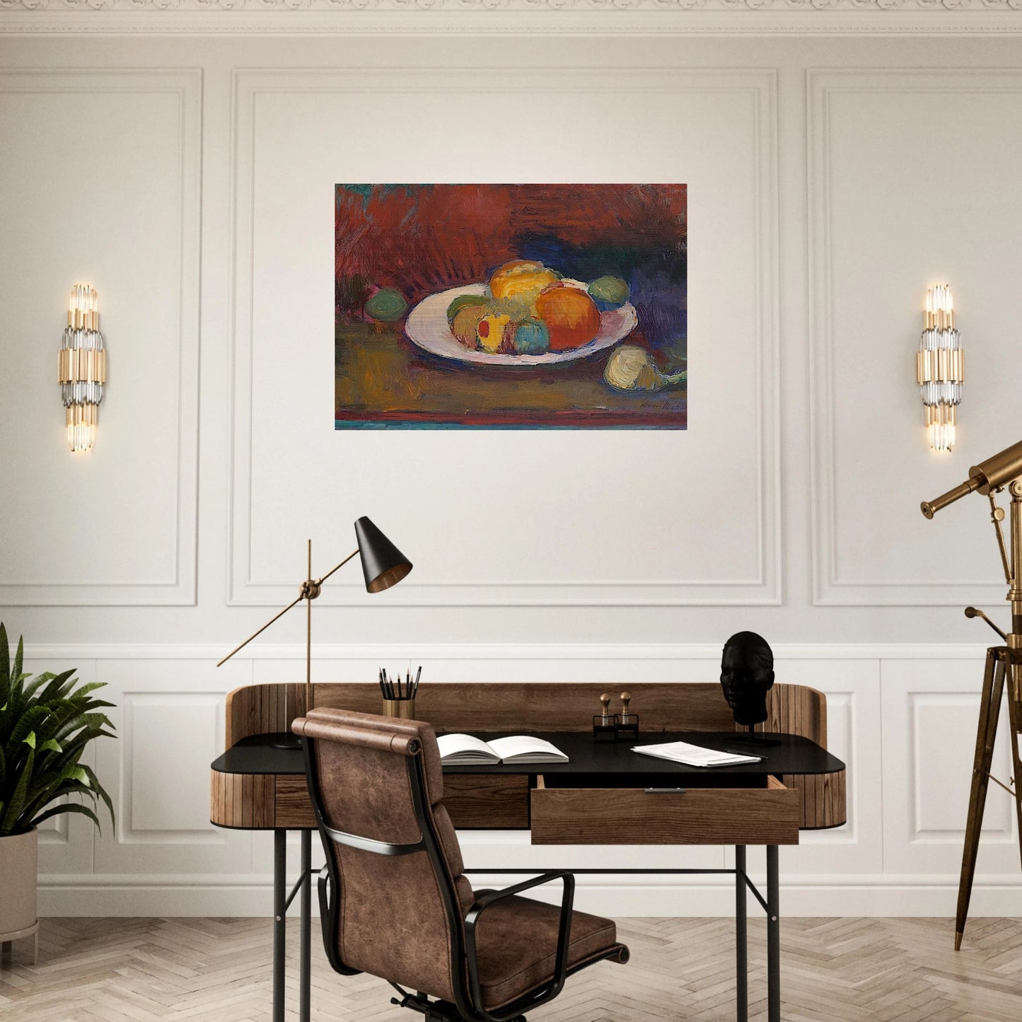 ASSIETTE DE FRUITS FRUIT DISH 1902 - Henri Matisse Brushed Aluminum Print - 70x100 cm / 28x40 inches | Henri Matisse Aluminum Print | Henri Matisse Prints