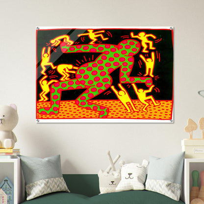 UNTITLED 1983 2 - Keith Haring Acrylic Print - 70x100 cm / 28x40″ inches