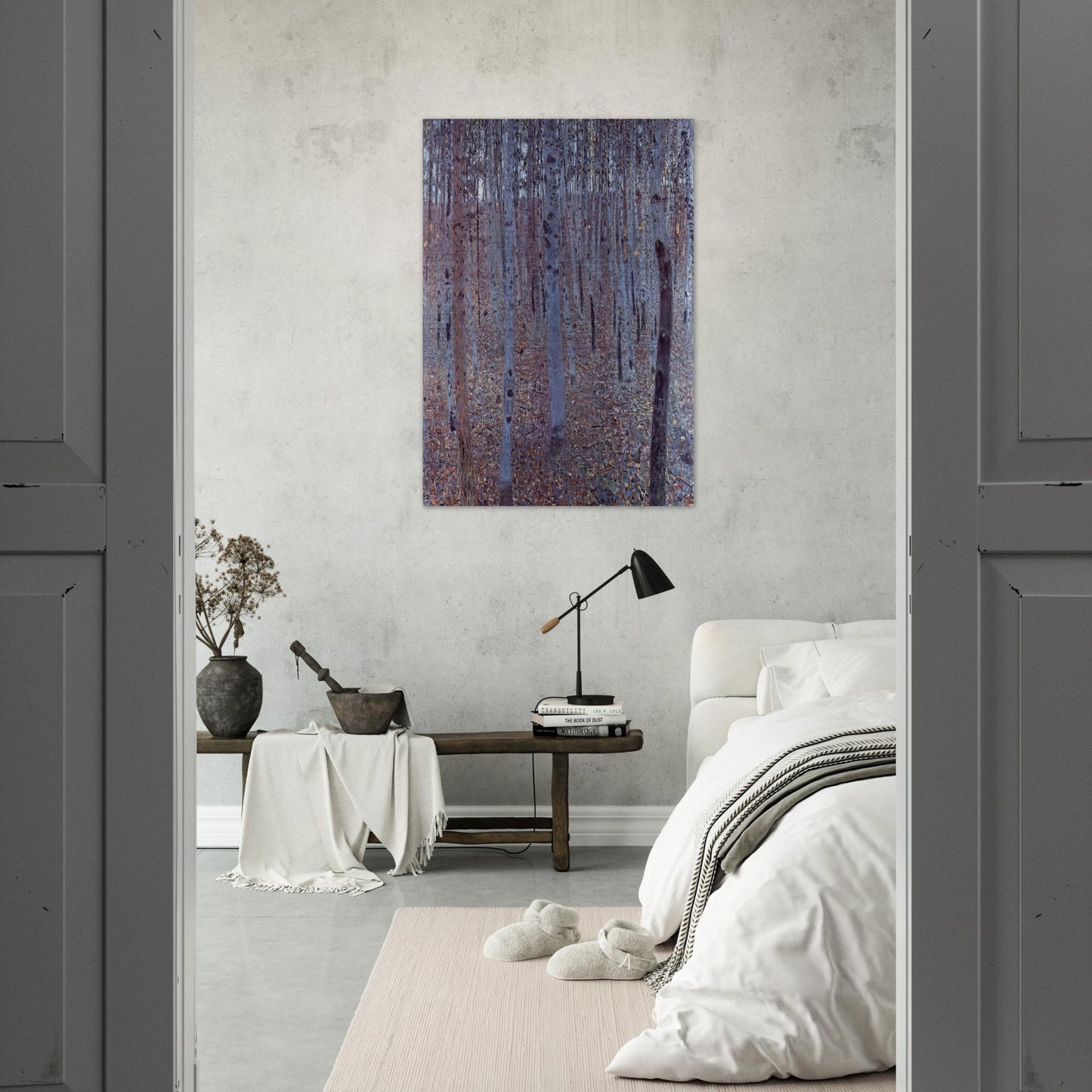 BUCHENHAIN - Gustav Klimt Brushed Aluminum Print - 70x100 cm / 28x40 inches | Gustav Klimt Aluminum Print | Gustav Klimt Prints