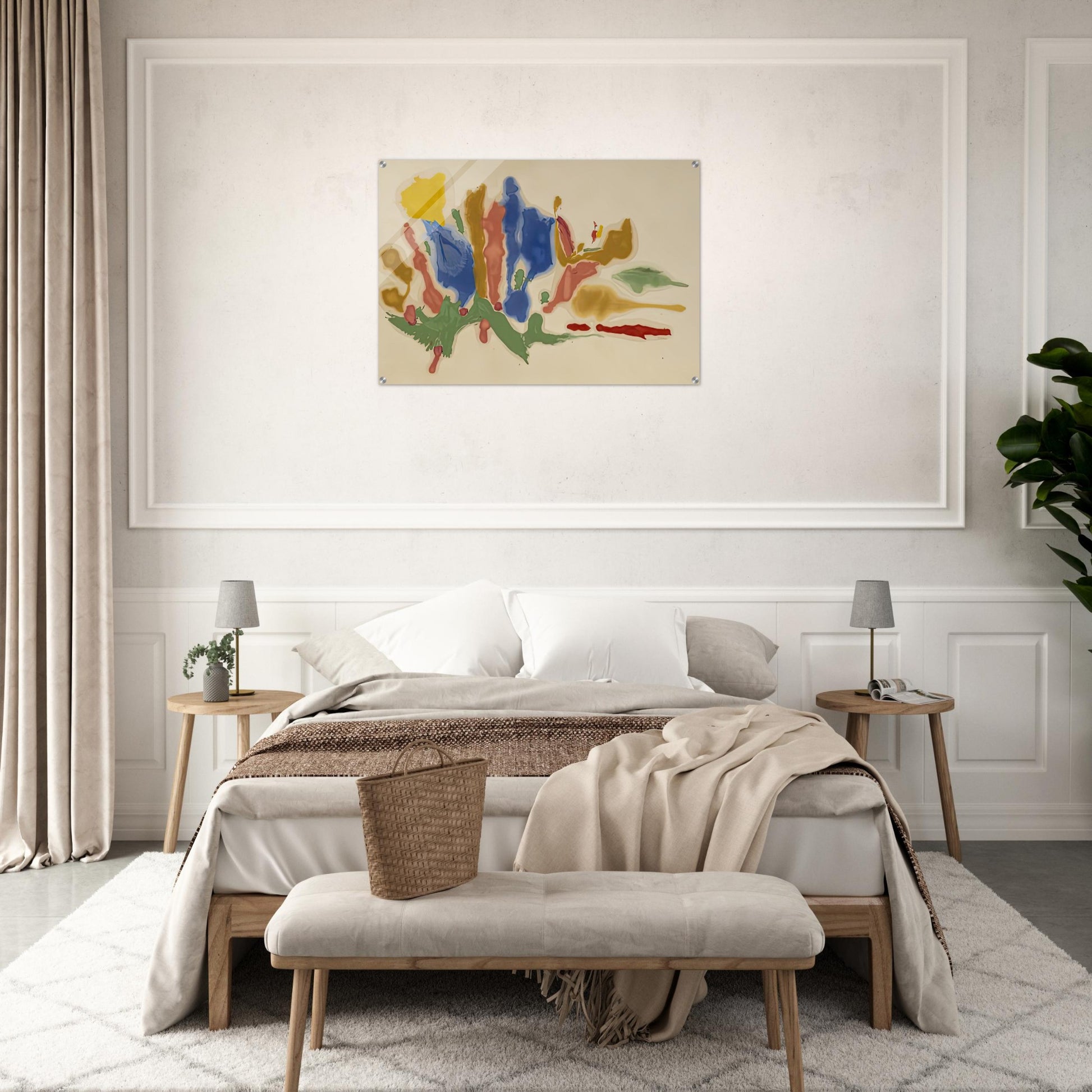 Cool Summer, 1962- - Helen Frankenthaler Acrylic Print - 70x100 cm / 28x40″ inches