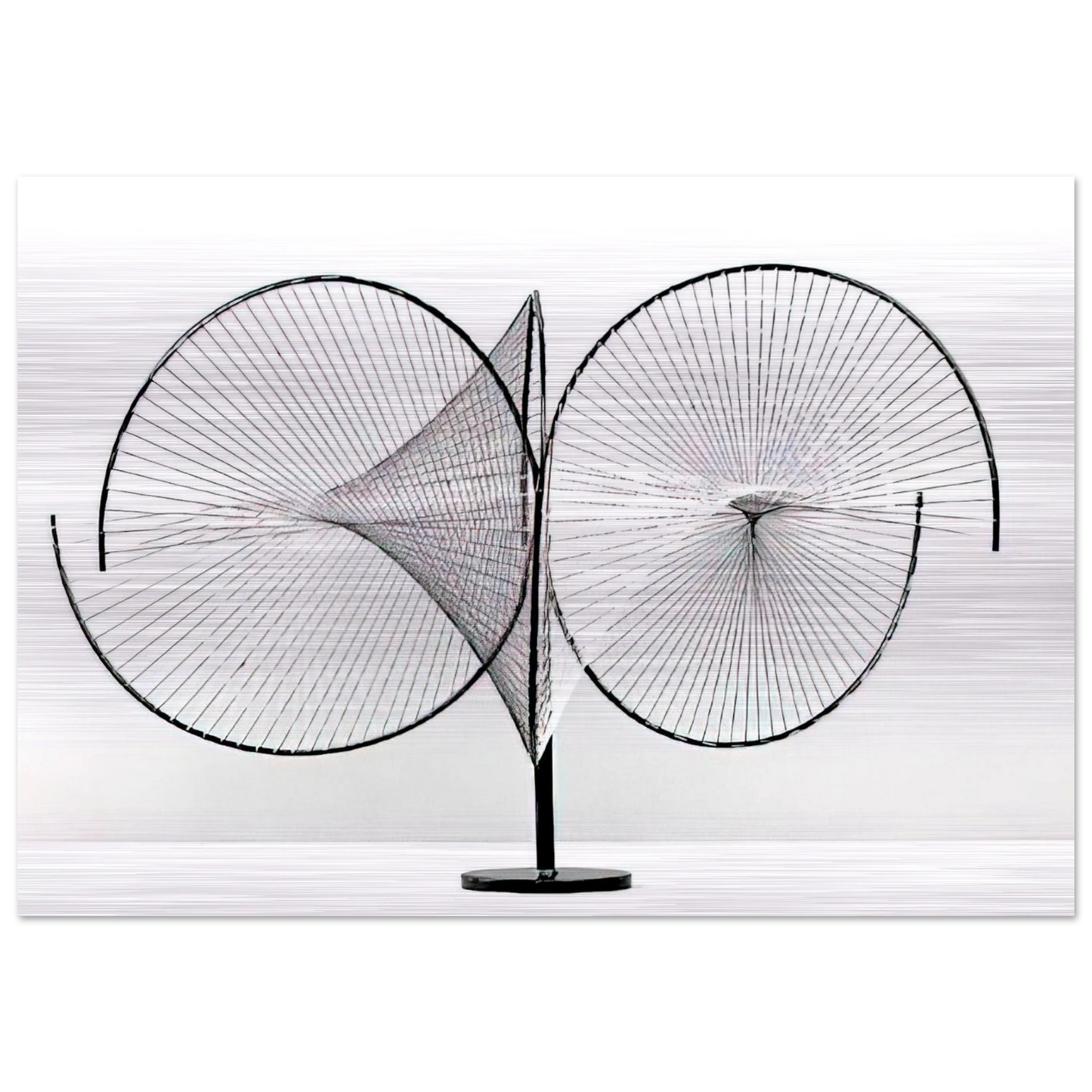 Hyperbolic surfaces - 1959 - Tomas Maldonado Brushed Aluminum Print - 70x100 cm / 28x40 inches | Tomas Maldonado Aluminum Print | Tomas Maldonado Prints
