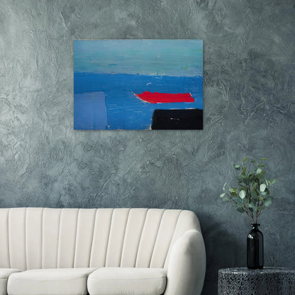 Bâteau - Lyrical Abstraction - Nicolas de Stael Brushed Aluminum Print - 70x100 cm / 28x40 inches | Nicolas de Stael Aluminum Print | Nicolas de Stael Prints