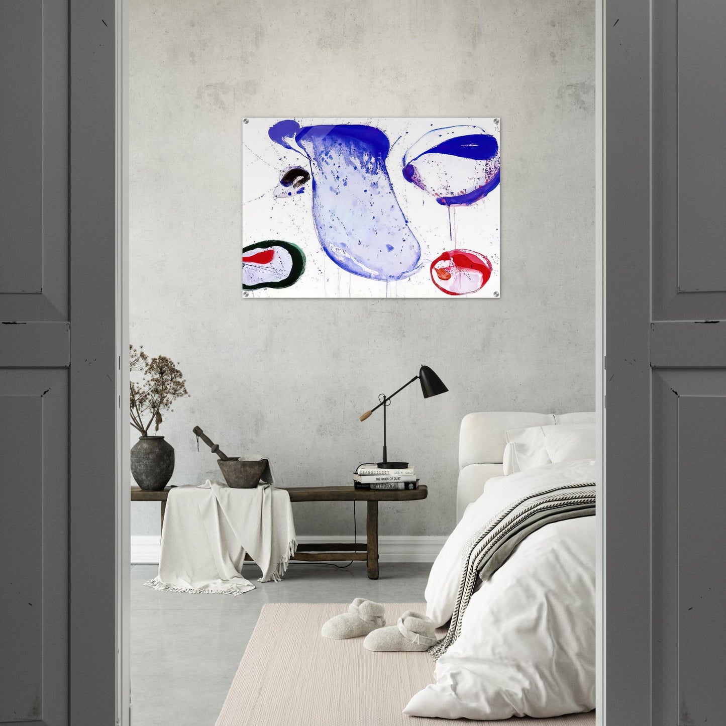 Blue 47 - Sam Francis Acrylic Print - 70x100 cm / 28x40″ inches