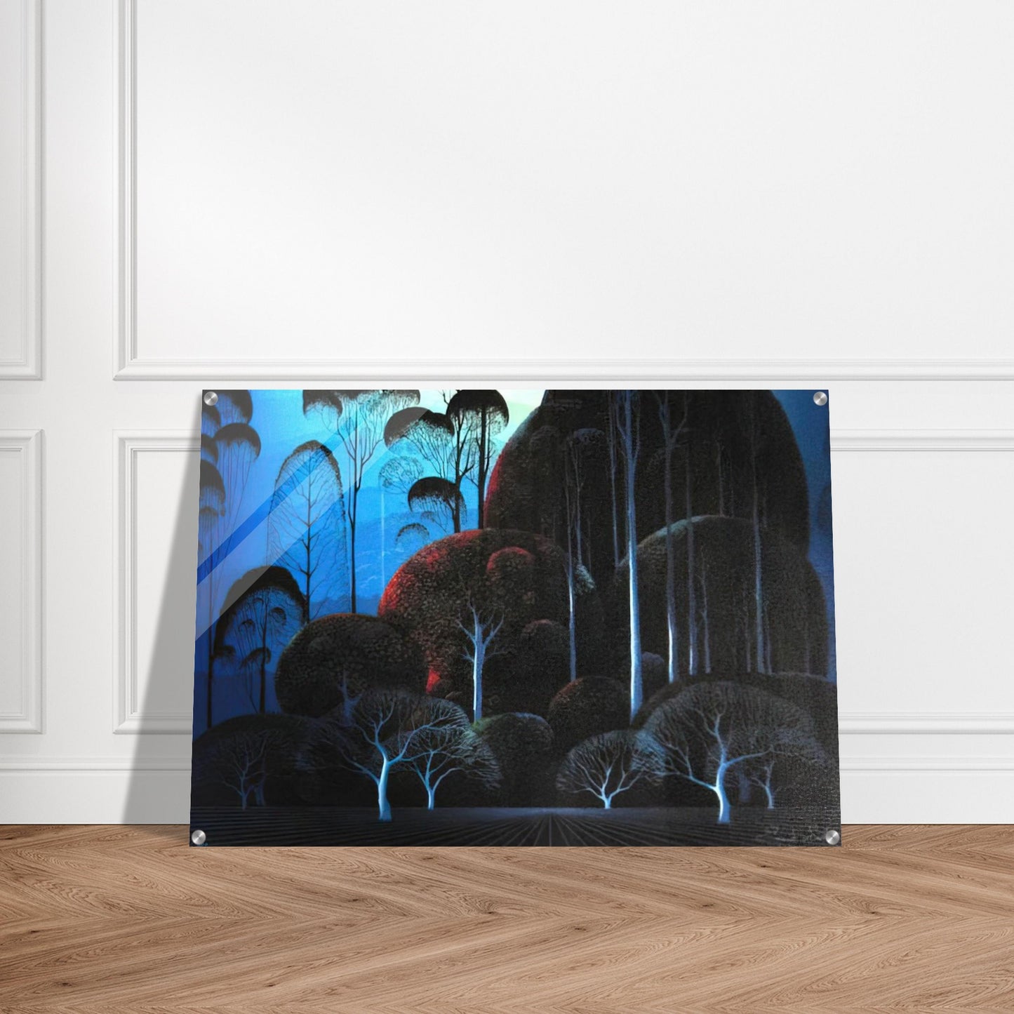 Enchanted Forest - Eyvind Earle Acrylic Print - 70x100 cm / 28x40″ inches